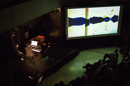 Zubin Kanga performs his Dark Twin programme. One of the more contested concerts of the festival. Photo by Holly Jade.